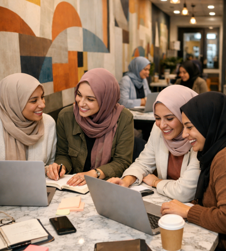 Collaboration créative dans un espace moderne